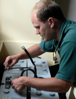 Sadly Brian didn't wire the batteries to the monitor correctly