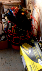 My inverter arrives and Rob brings over his tools