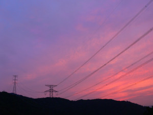 Twilight beauty of the grid