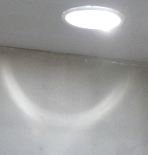 Despite having seen pictures of Solatube lighting, I was expecting a shaft of light from ceiling to floor