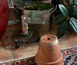 Guadalupe 5 day candle began my candle heating