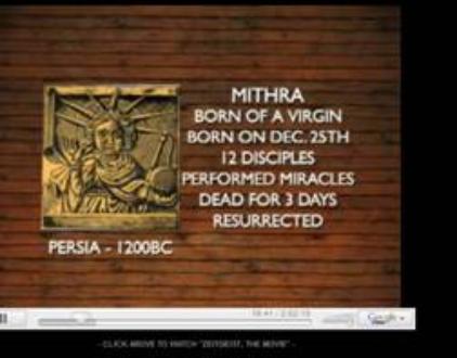 Mithra's characteristics are the same as those of Jesus