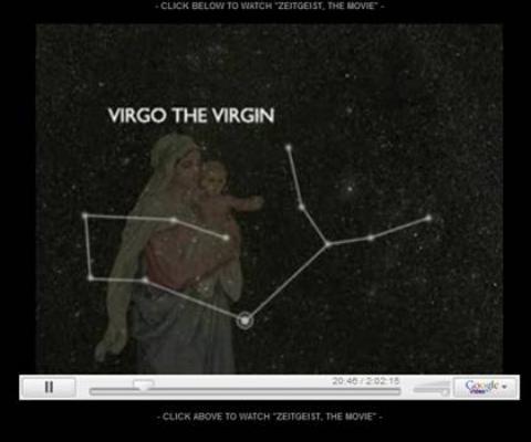 The Virgin is patterned on the Constellation  Virgo
